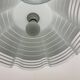Mid-century minimalist folded glass hanging lamp, 1980’s