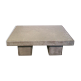 Waxed concrete coffee table