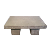 Waxed concrete coffee table