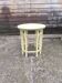 Yellow and green patinated pedestal table by a local artist