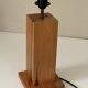 Lampe en pin vintage design années 70 80