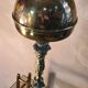 lamp, modernism, bronze, brass, metal, art nouveau 47x15 elec ok