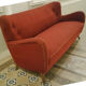 Sofa sofa 3 seats 50/60s Danish sculptural