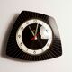 Asymmetrical wall clock 1960 Bayard formica