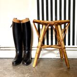 Rattan stool, 1960s-1970s