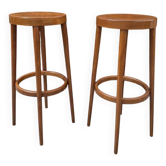 Paire de tabourets « Baumann » pour Henri Julien