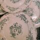 6 flat earthenware plates by Gien