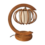 Lamp in rattan from the 1960s