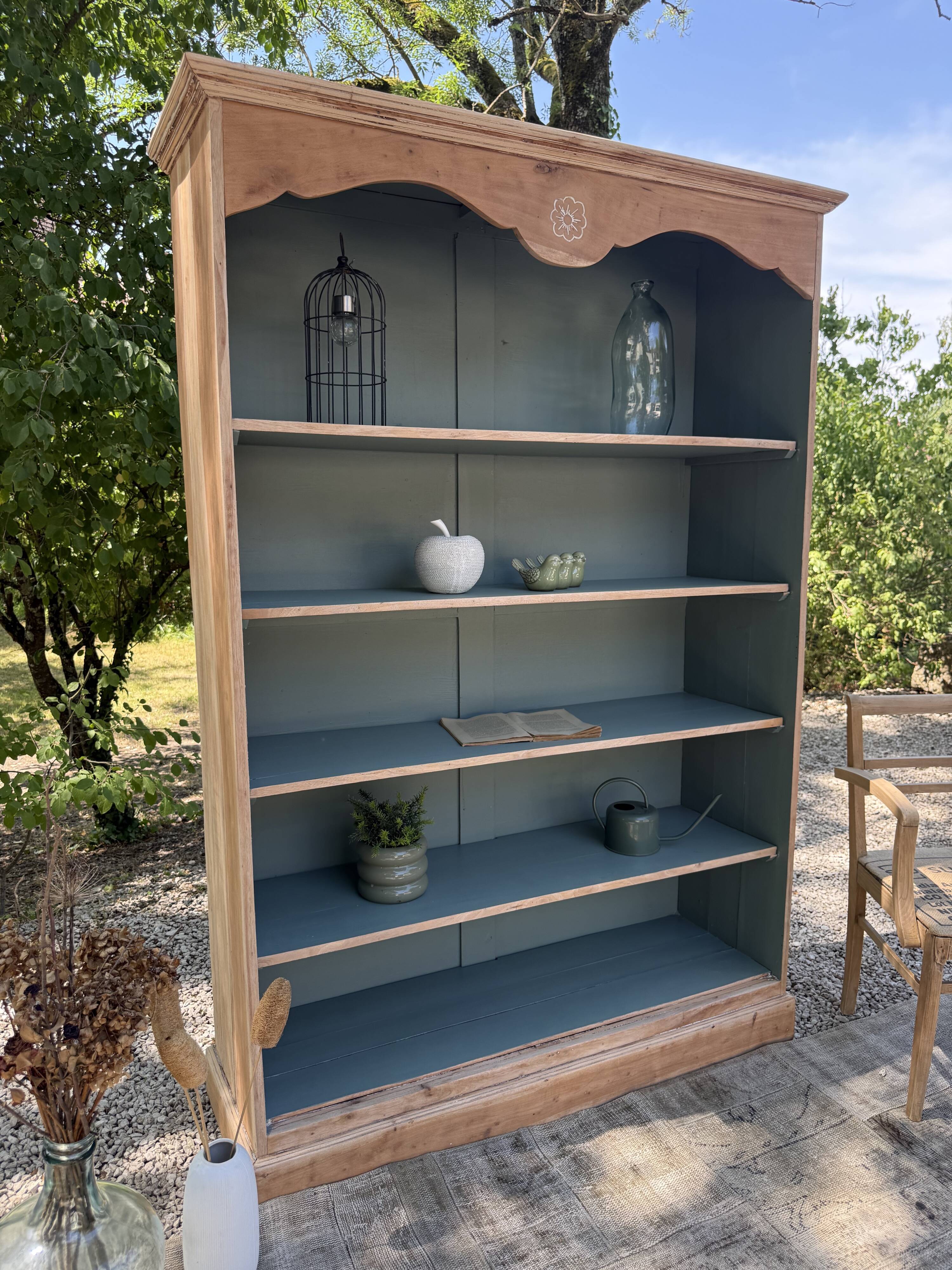 Renovated solid wood library