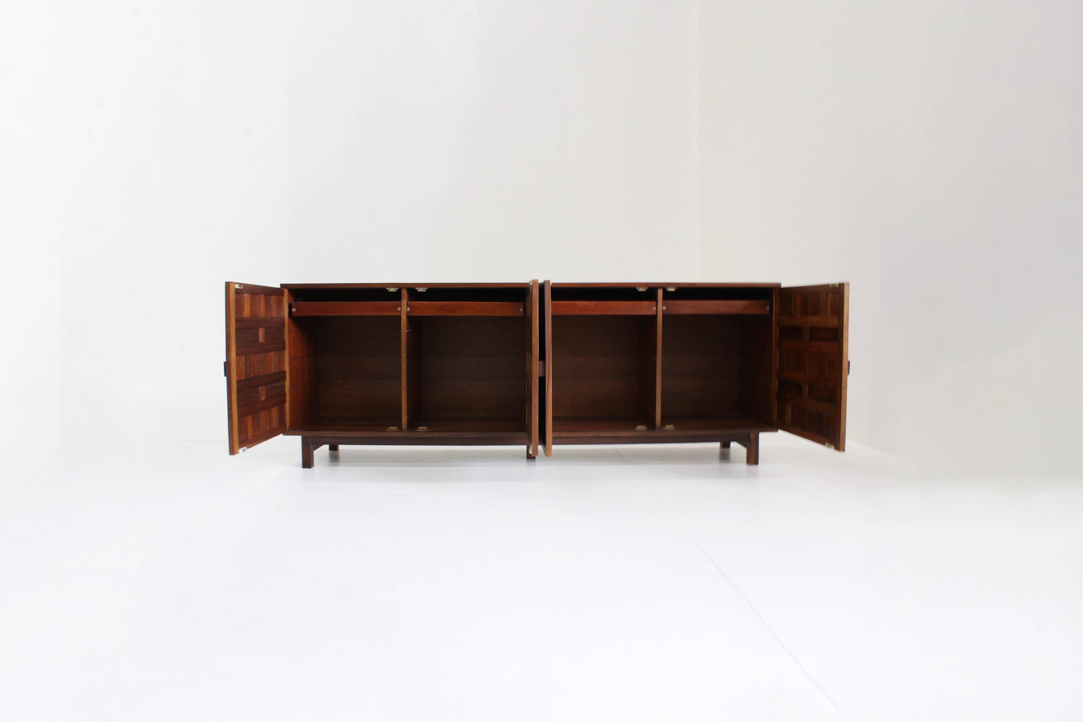 Spanish Brutalist Sideboard Credenza