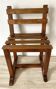 Slatted wooden chair, minimalist