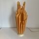 Vintage 1970s Athena Georgia Jacob Salmon Draped Lamp - 50 cm
