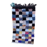 Colorful Boucherouite Moroccan rug - 87 x 152 cm