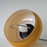 Suspension en opaline jaune avec arc en métal, Design, 1970