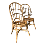 Pair of rattan chairs