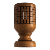 Lampe d'accent en bois vintage avec treillis