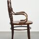 Antique Wooden Chair with Armrests