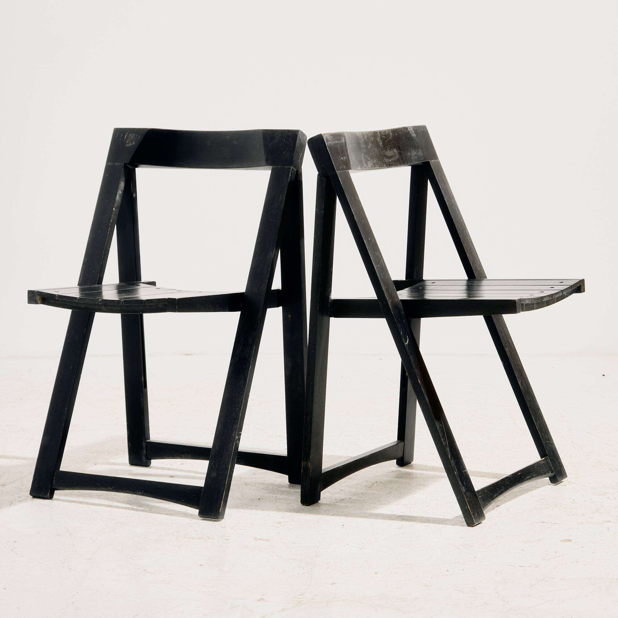 Beech chairs by Aldo Jacober for Alberto Bazzani, set of 2