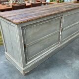 Old trade furniture with sliding door