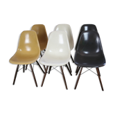 Set of 6 DSW chairs by Charles et Ray Eames for Herman Miller