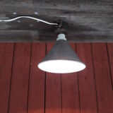 Old workshop / factory ceiling lamp - Industrial decoration - 1950
