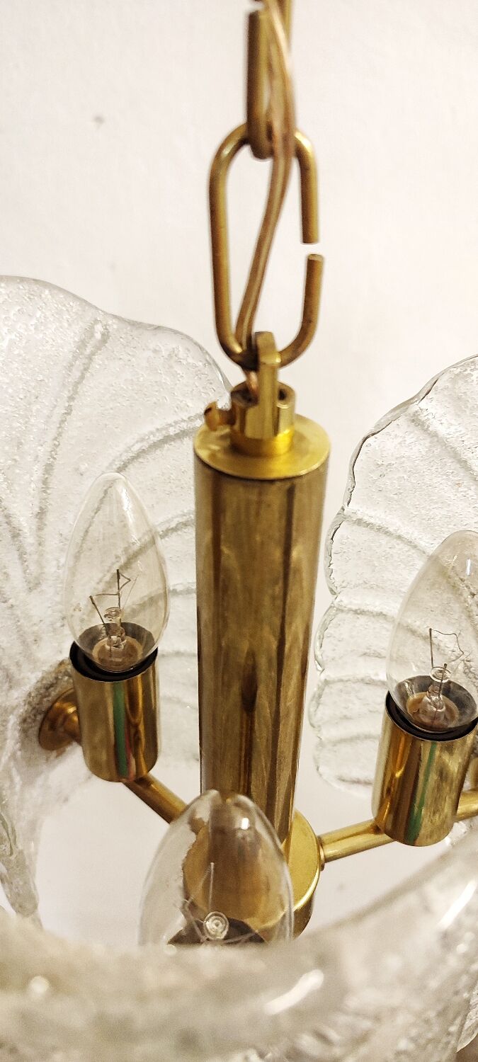 Murano glass ceiling lamp. Italy, 1970s.