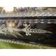 21st Century Venetian Black Floreal Hand-Carving Wall Mirror in Murano Glass