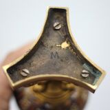 Cloisonné enamel lamp with bronze dolphin base, Napoleon III lamp, table lamp