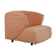 Armchair Ligne Roset, pastel orange color, France, circa 1990
