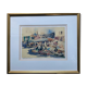 Numbered litho painting "Ladies souk" signed Spencer W. TART (1942) Orientalist