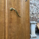 Mid-century vintage Scandinavian 1950s Parisian Art Deco wooden wardrobe