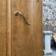 Mid-century vintage Scandinavian 1950s Parisian Art Deco wooden wardrobe