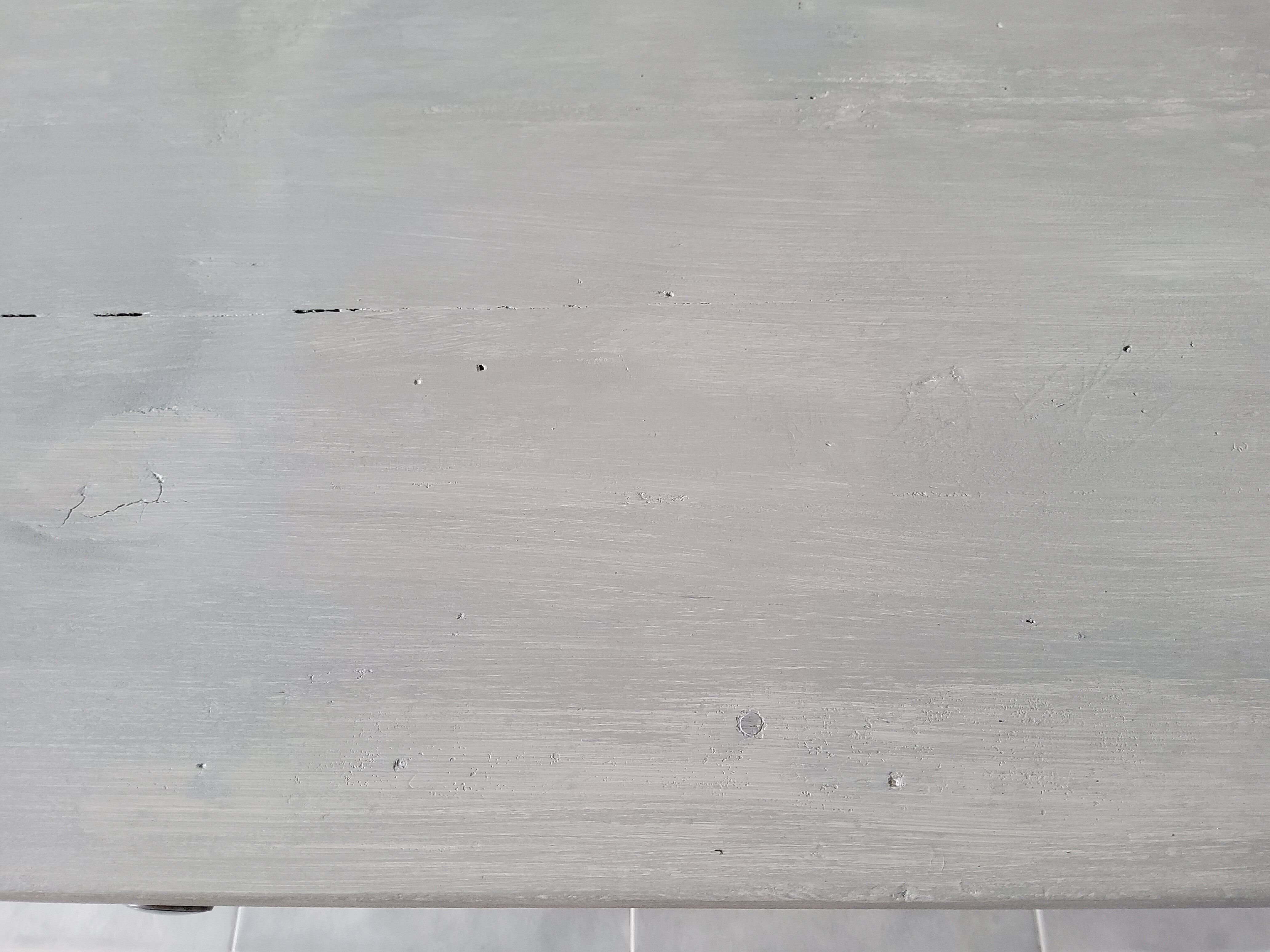 Weathered farmhouse table