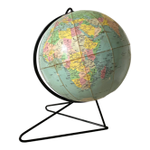 Globe terrestre vintage Girard et Barrère années 50