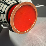 Vintage rare carstens modernist fat lava west german glazed vase