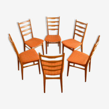 Suite de 6 chaises scandinaves à manger par Mignon Möbel, 1960s