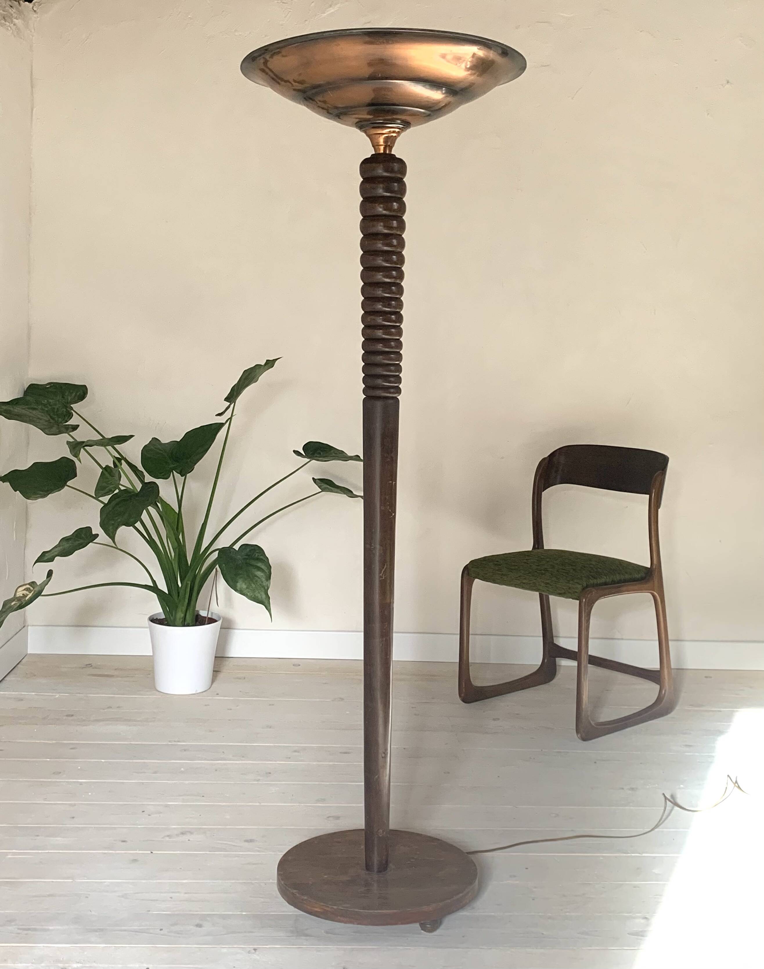 Vintage Art Deco Floor Lamp 1940