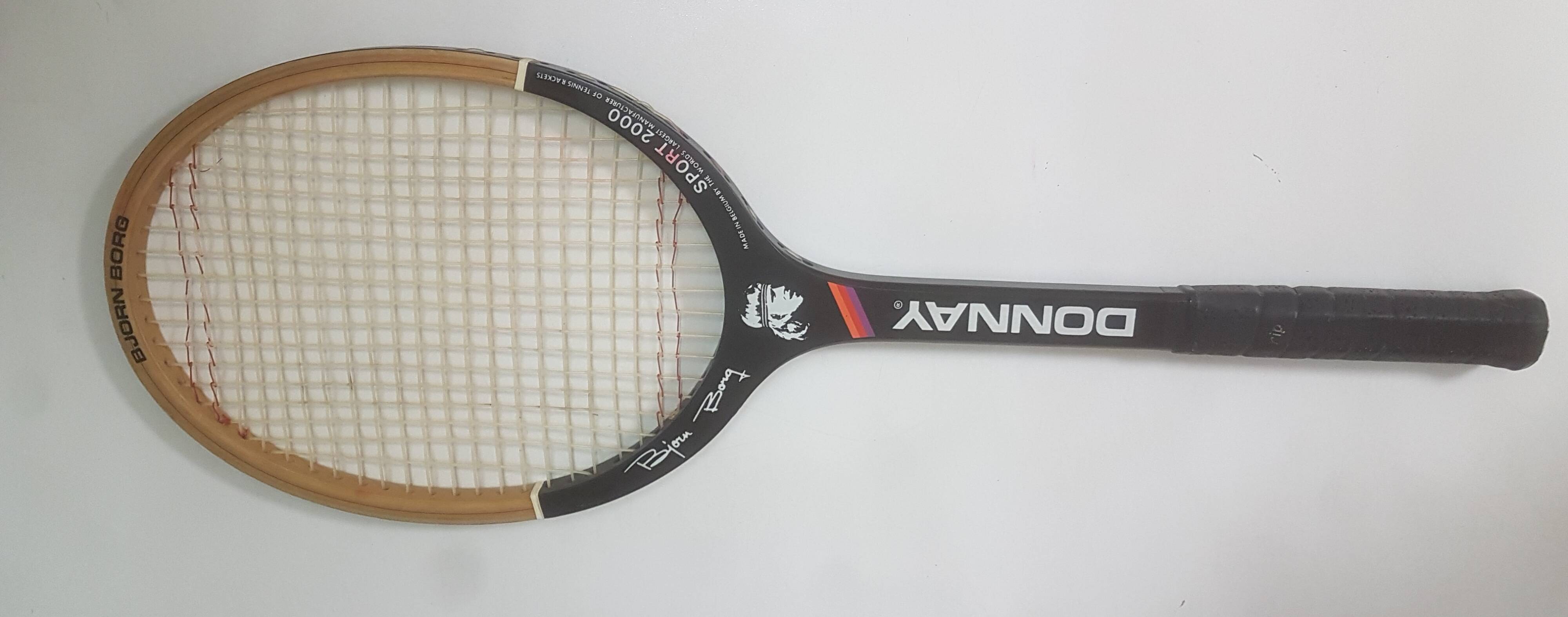 Vintage wooden racket brand Donnay Bjorn BORG
