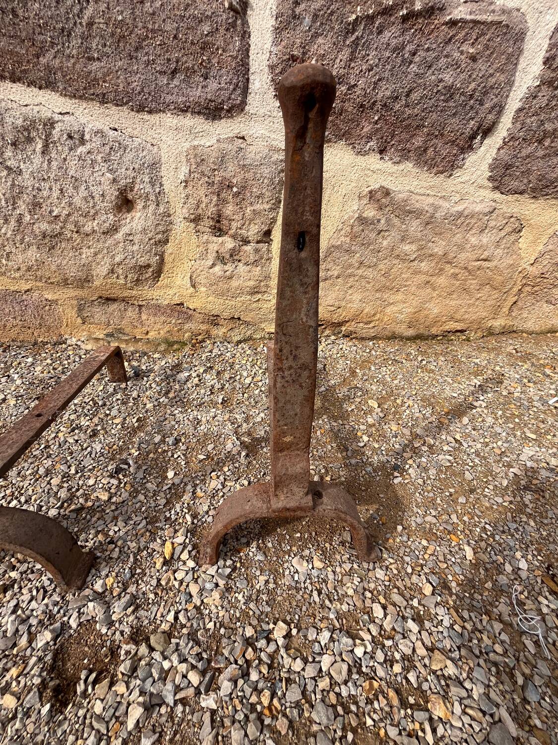 Paire de chenets ancien