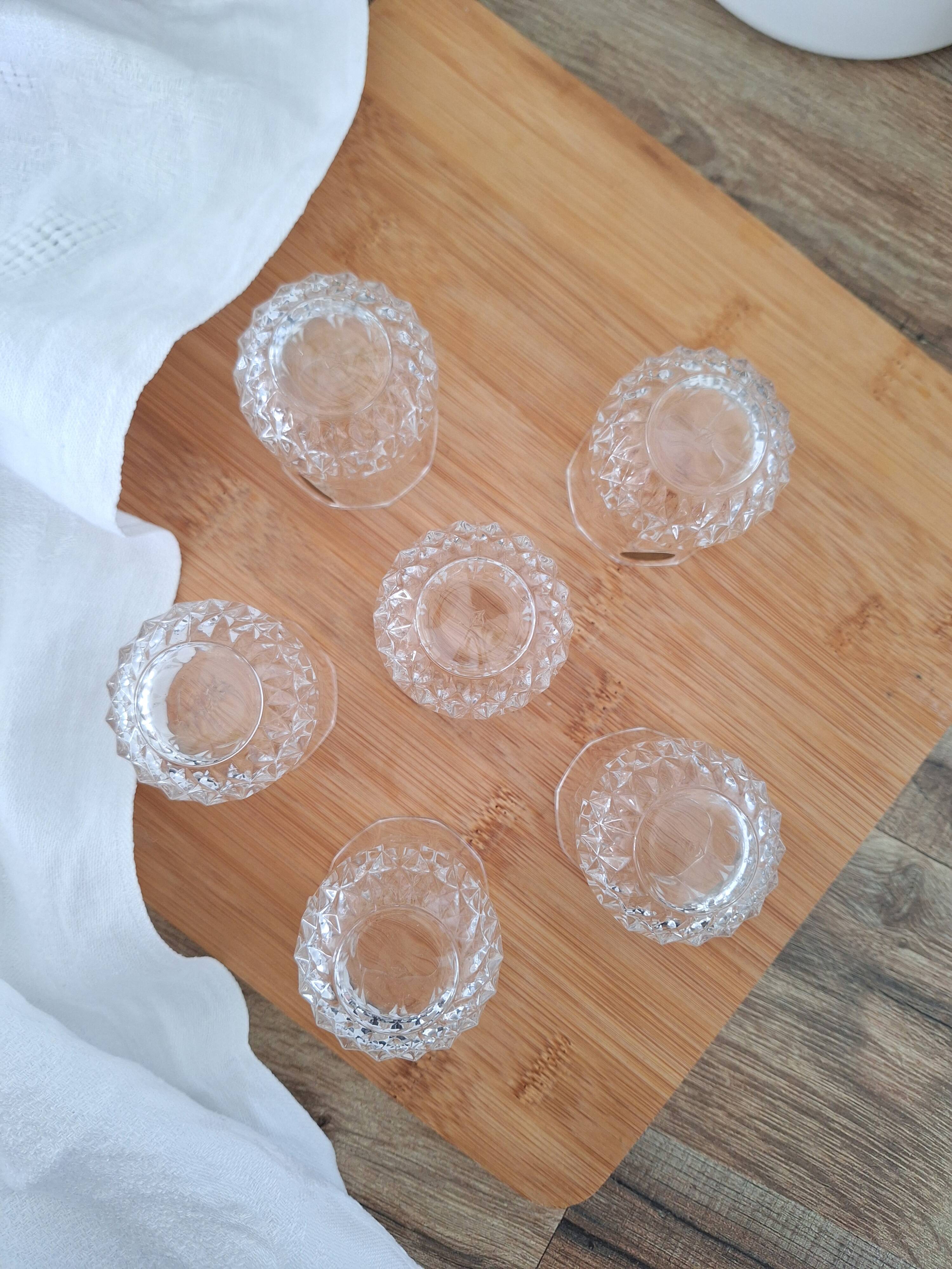 Crystal liqueur glasses from Arques