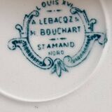 6 Saint Amand plates, Louis XVI model