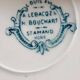 6 Saint Amand plates, Louis XVI model