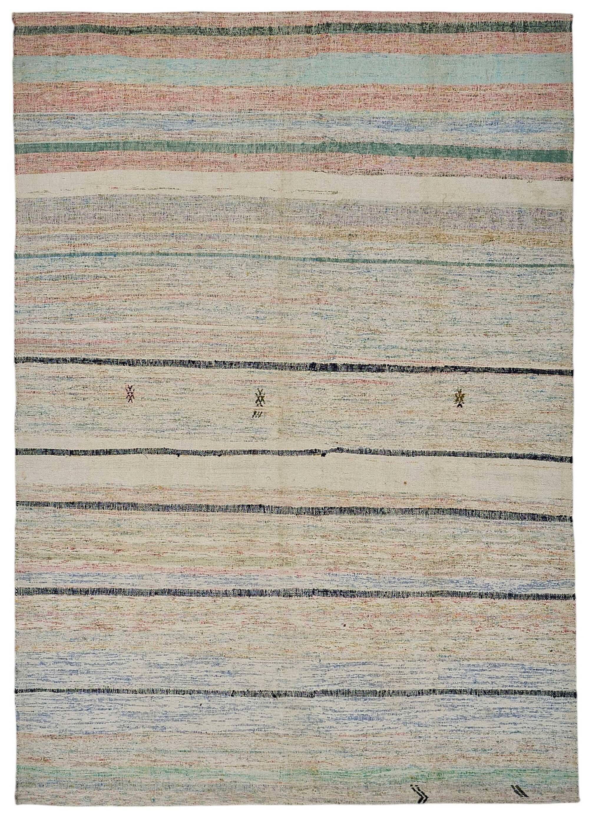 Turkish Handwoven Flatweave Chaput Kilim 203 cm x 287 cm