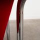Red armchair, Italian design, 1970s, made in Italy