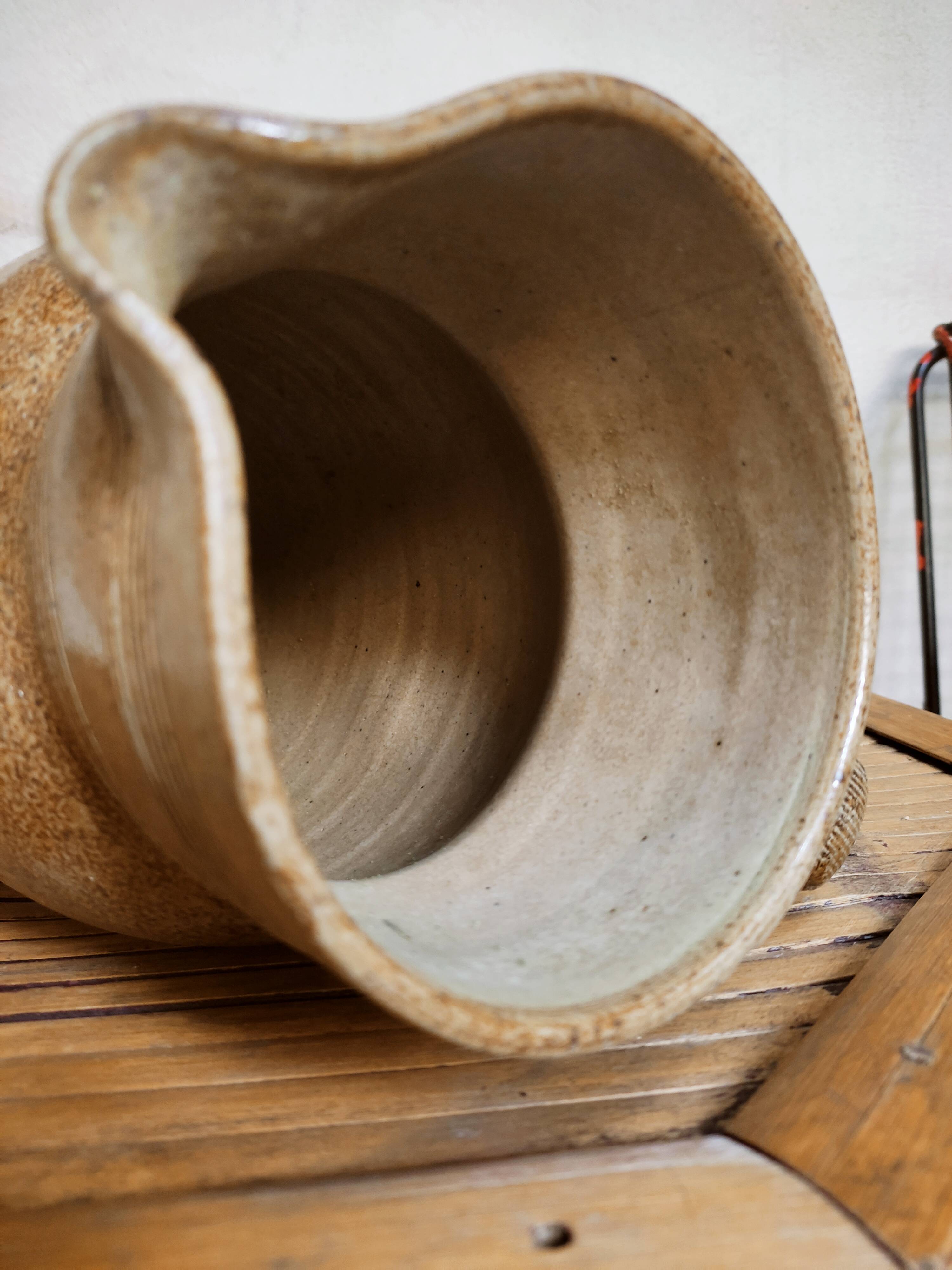 Large pitcher in pyrity sandstone
