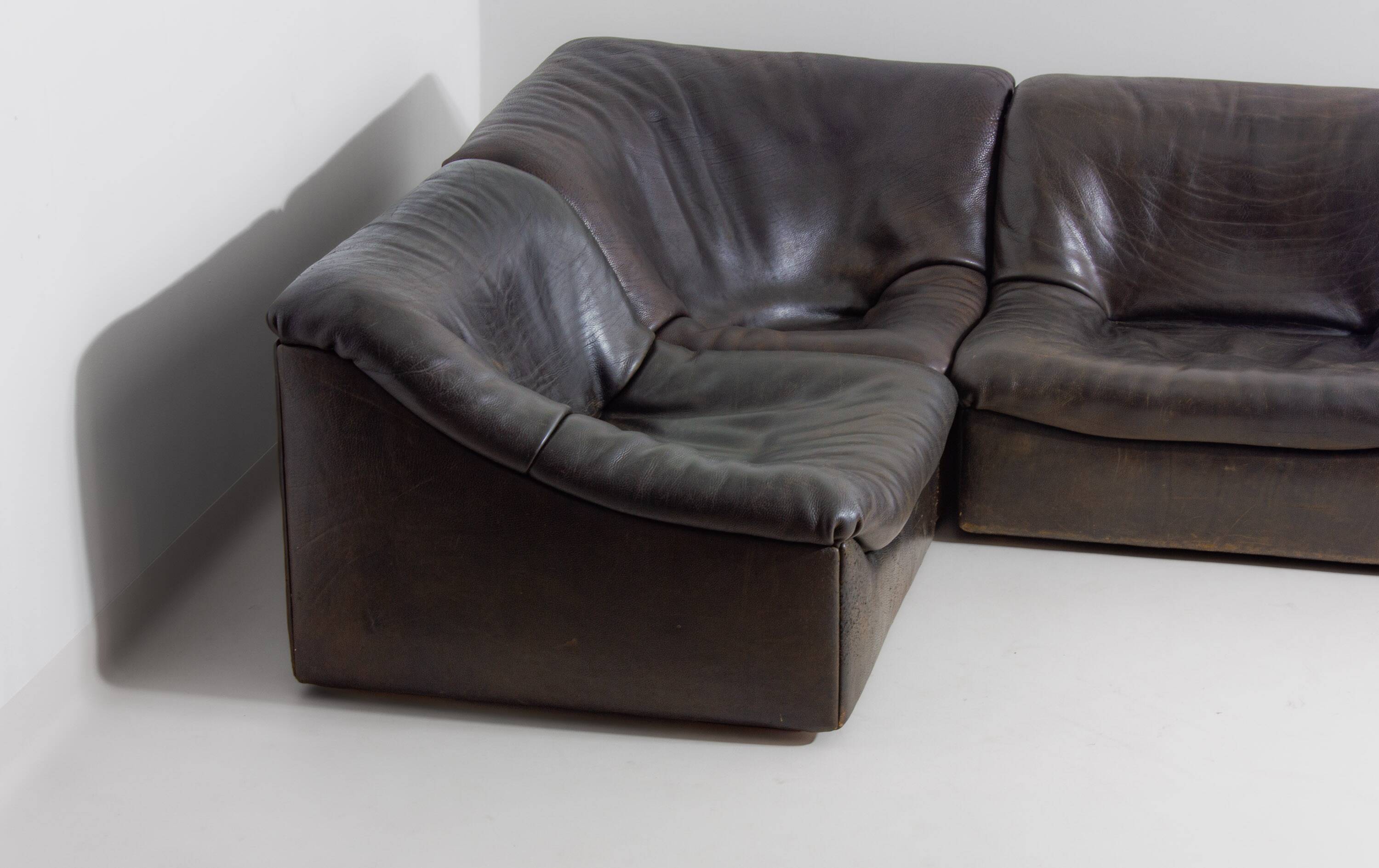 Large De Sede 'DS-46' Modular Sofa with armchair, Switzerland 1970s