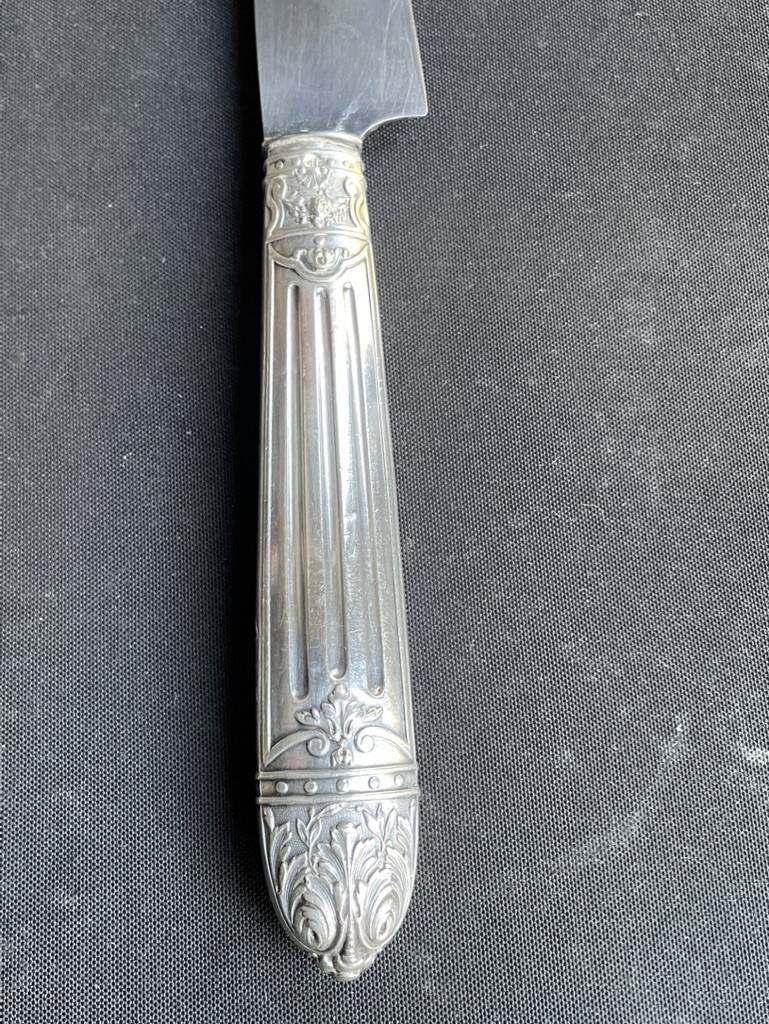 Silver cutting service stuffed in a case - ATE Guichard & Émile Puiforcat - 19th century
