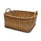 Vintage basket in rattan and wood
