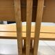 XL architectural modernist solid beech wooden bench 1960’s