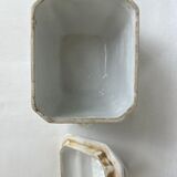 Sucrier en porcelaine à couvercle